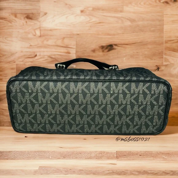 Michael Kors RARE Top Zip Tote + Wristlet + Wallet in Black/Gold NWT